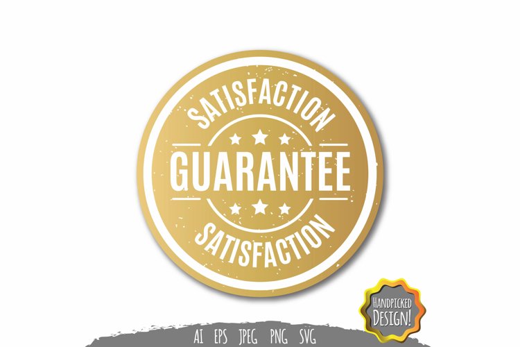 Satisfaction and Guarantee SVG example image 1