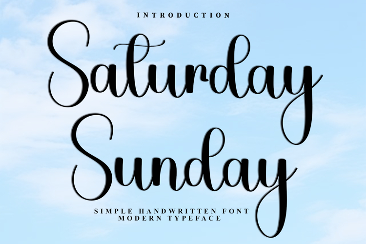 Saturday Sunday example image 1