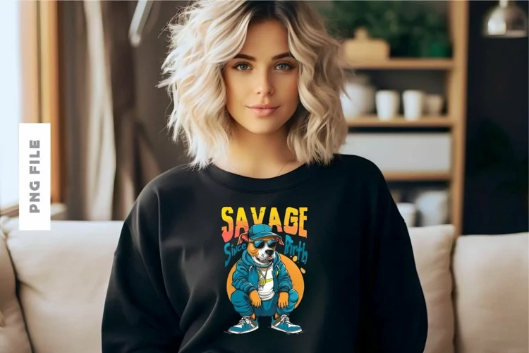 Savage Since Birth T shirt Design
