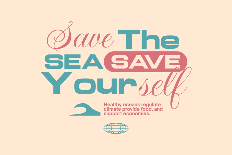 Save Marine Environment T-shirt Design