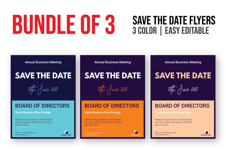 Save The Date Business Meeting Flyer