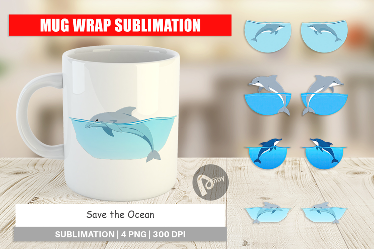 Mug Wrap Save the Ocean