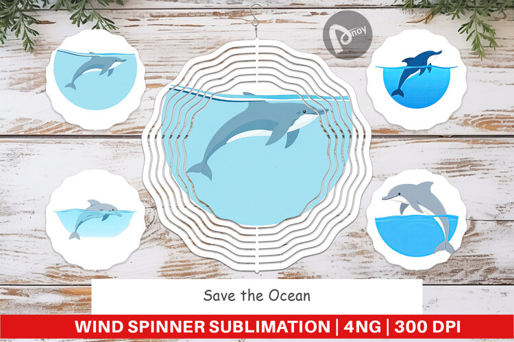 Wind Spinner Save the Ocean example image 1