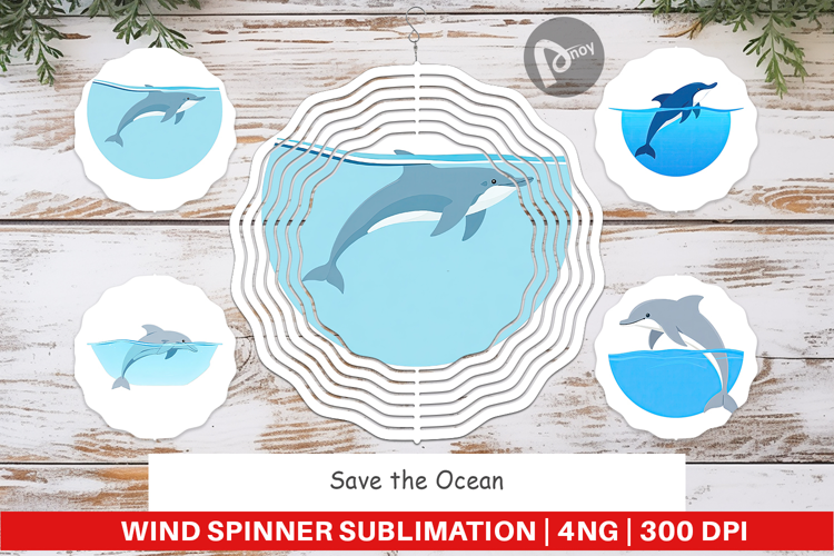 Wind Spinner Save the Ocean