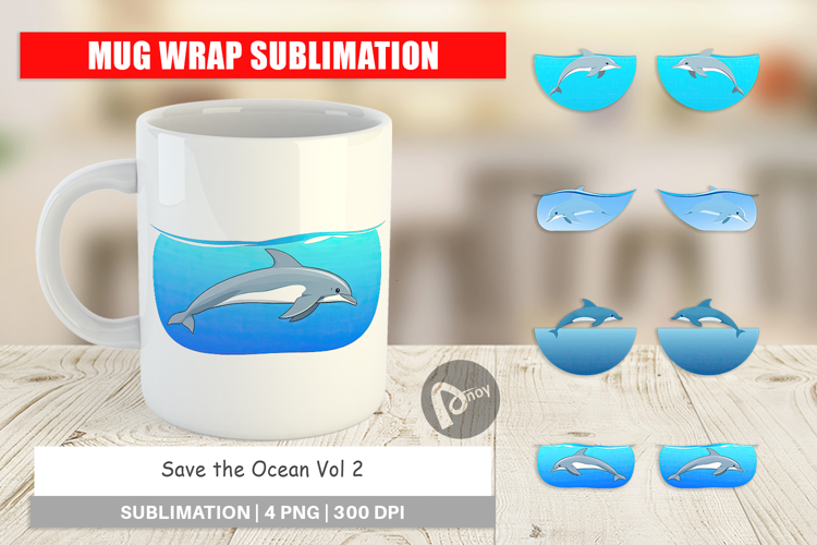 Mug Wrap Save the Ocean