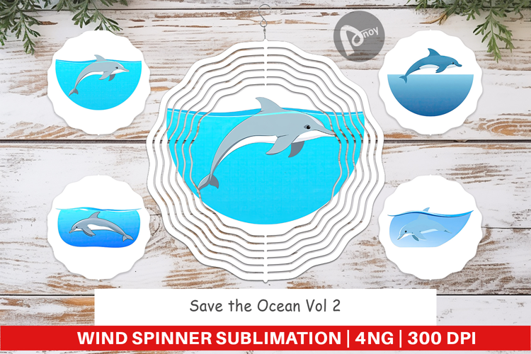 Wind Spinner Save the Ocean