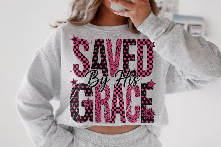 Saved By His Grace PNG, Christian PNG, Jesus PNG, Religious