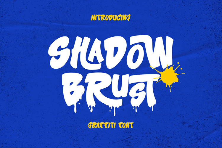 Shadow Burst A Bold & Expressive Graffiti Font