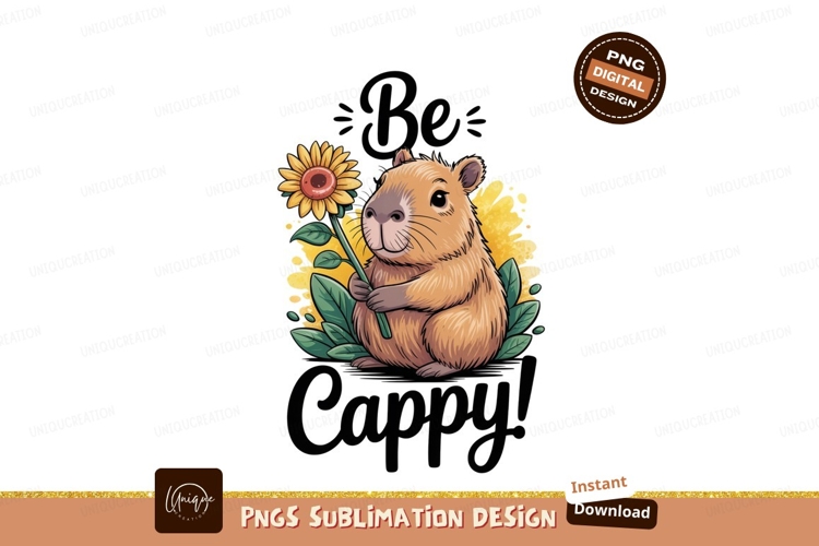 Capybara holding sunflower rodent animal