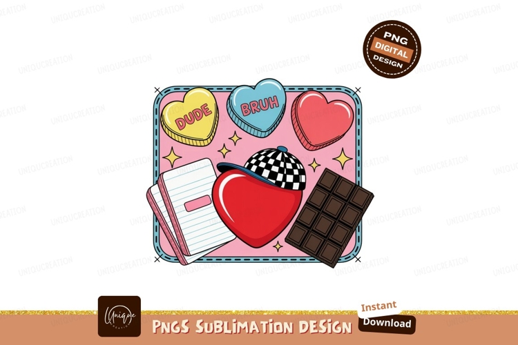 Hearts candy notebook chocolate cap image