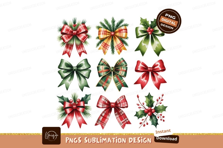 Christmas Bow Clipart Image 7