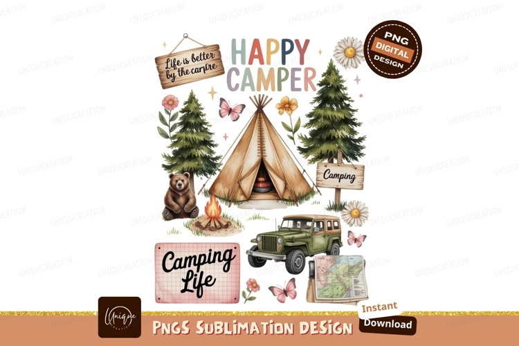 Happy Camper Clipart Image 22