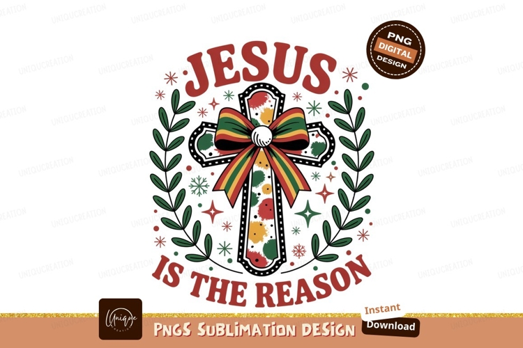Jesus reason Christmas decoration image