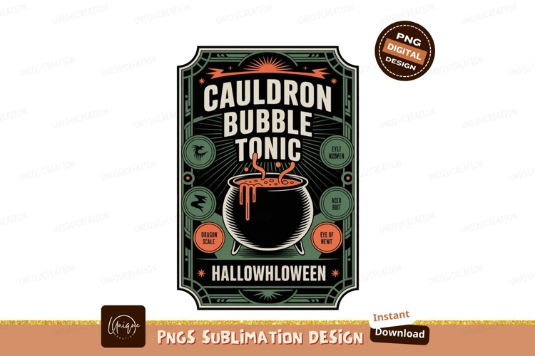 Cauldron Bubble Tonic Halloween Potion bubbling