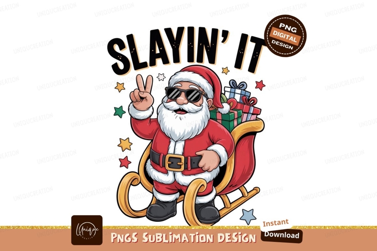 Cool Santa Sleighing Gifts claus christmas