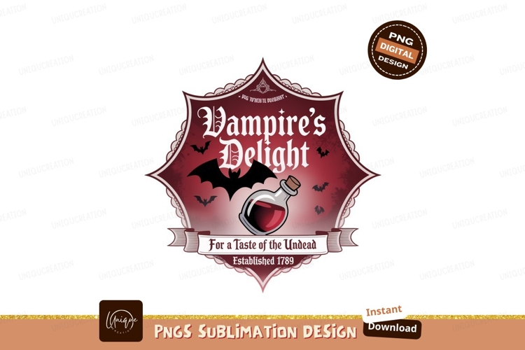 Vampire Delight potion bottle bat image
