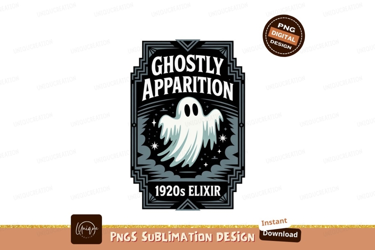 Ghostly apparition elixir 1920s vintage