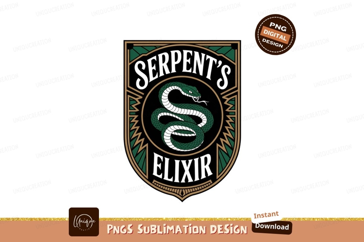 Serpent Elixir Emblem snake green