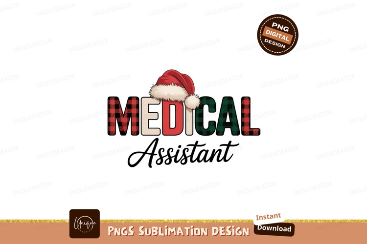 Medical Assistant Christmas Hat santa