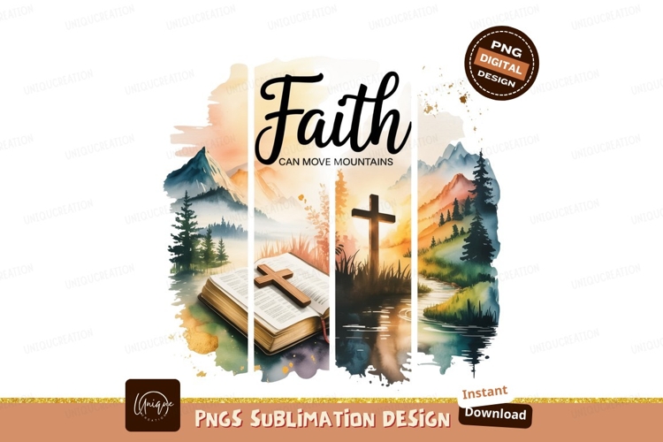 Faith mountains bible cross nature