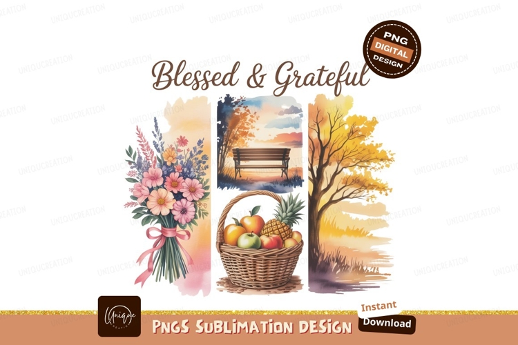 Autumn Harvest Floral Bounty Bench Scene image