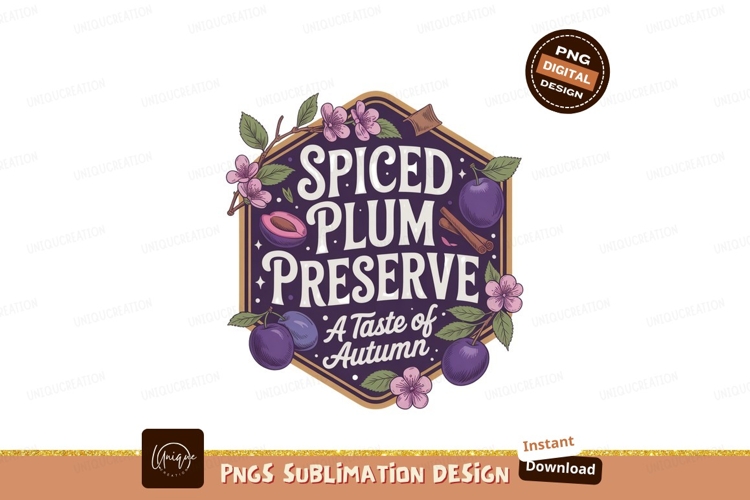 Spiced plum preserve autumn flavor cinnamon