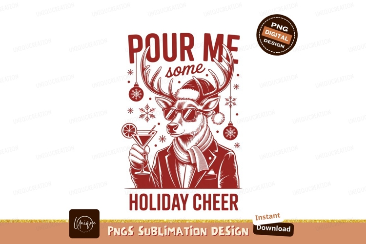 Snowman holding beer bottle with festive text winter Elf hol