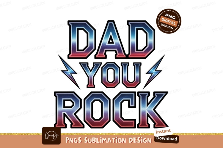 Dad you rock graphic father music