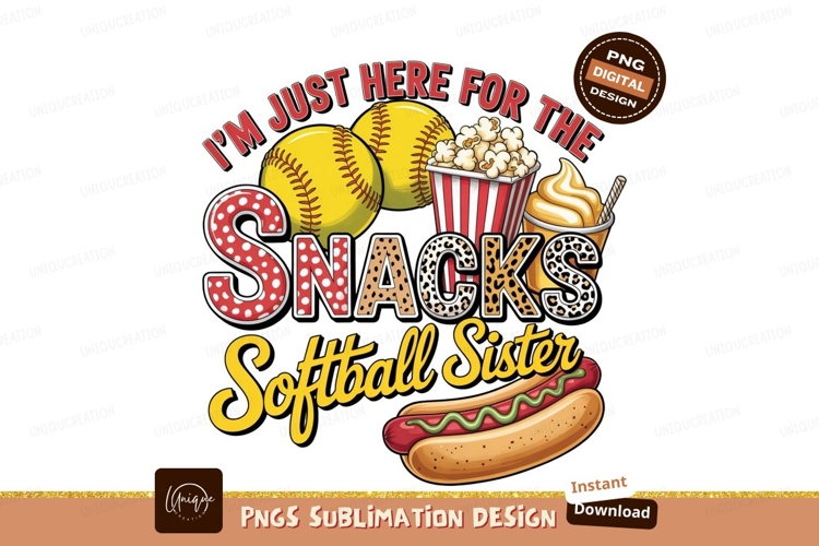 Softball Sister Snacks popcorn cream
