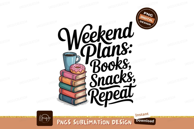 Weekend reading coffee donut books