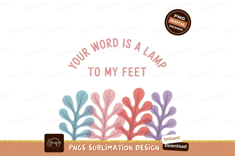 Your Word Lamp Feet SUBLIMATION