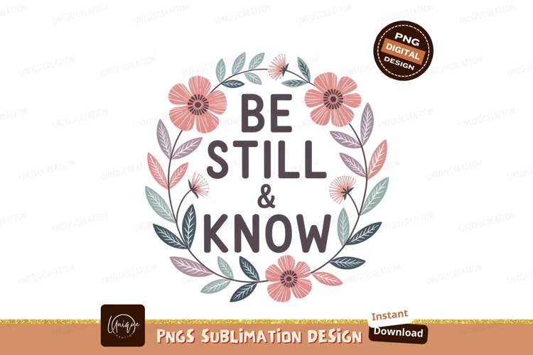 Floral wreath quote text lettering