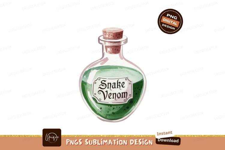 Green liquid potion bottle cork