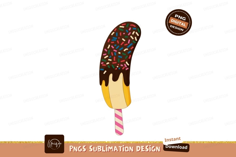 Chocolate Covered Banana Sprinkles Treat dessert sweet