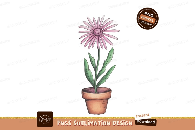 Daisy With Stem SVGs Image 4