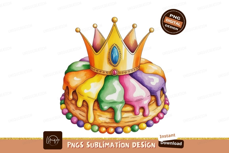 Royal Drip Cake Crown royalty gold example image 1