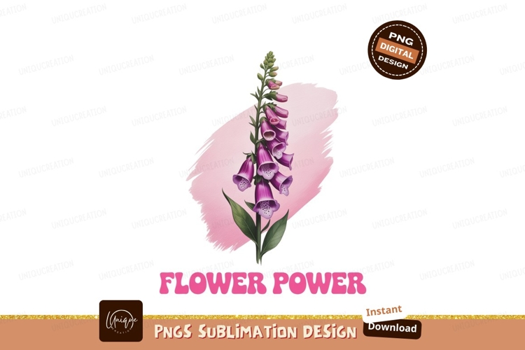 Purple Flower Clipart Image 8