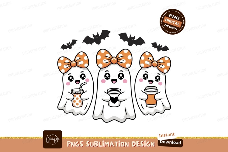 Cute Halloween Kittens With Bats orange black