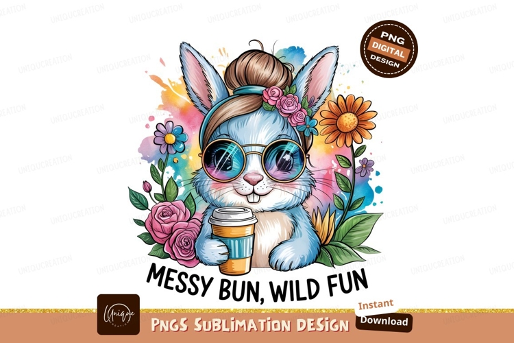 Messy Bun Clipart Image 9