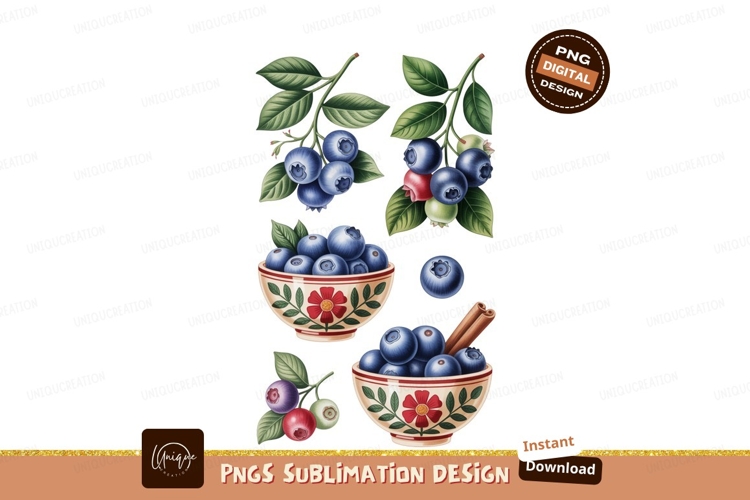 Blueberries Clipart Image 6