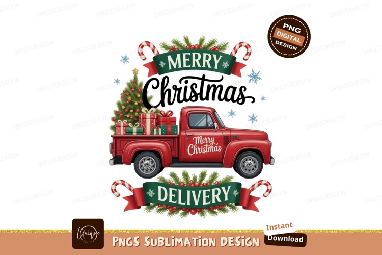 Red Truck Clipart Image 14