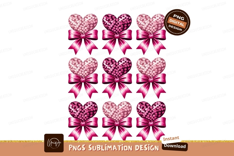 Pink Hearts Clipart Image 12