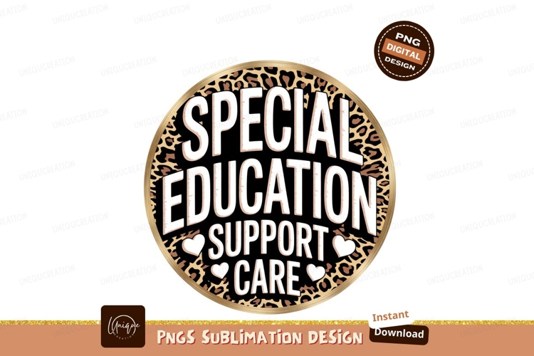 Special Education Support Care Sublimation Png