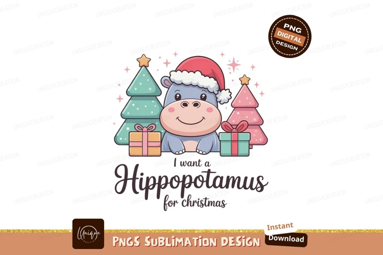 Hippopotamus Clipart Image 3