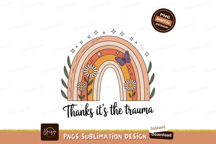 Boho Rainbow Clipart Image 2