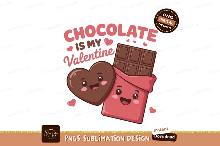 Chocolate heart bar valentine pink