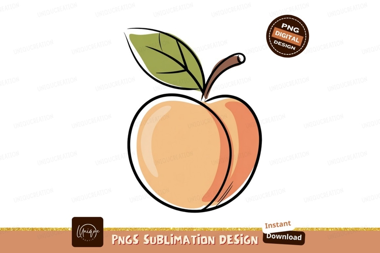 Peach Clipart Image 11