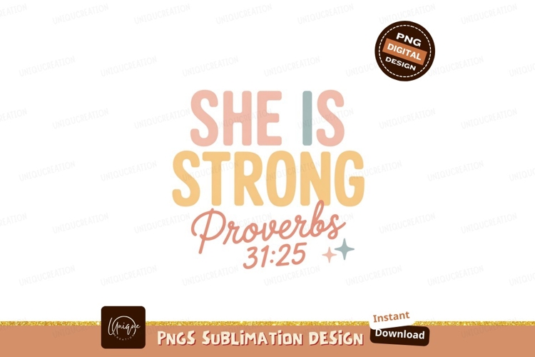 She is strong proverbs faith