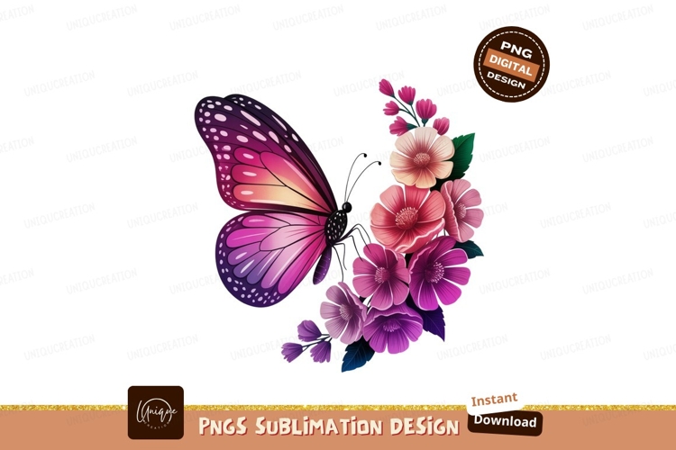 Pink Butterfly Clipart Image 17