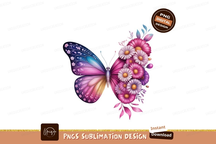 Pink Butterfly Clipart Image 20